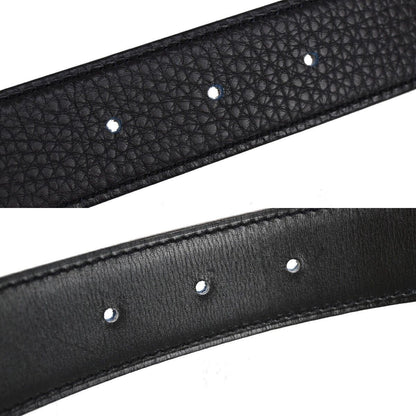 Hermes Constance Reversible Belt Leather, NAVY, LEATHER, Belts