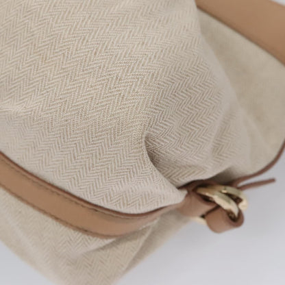 Bvlgari Chandra Hobo Canvas and Leather, BEIGE, CANVAS, Handbag