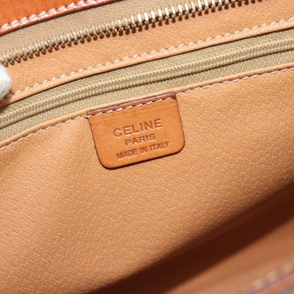 Celine Macadam Pochette Canvas, Brown, Canvas, Clutch