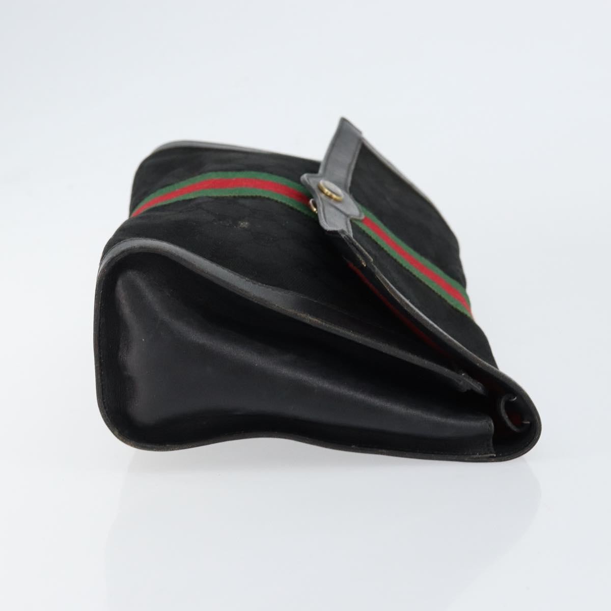 Gucci Sherry line pouch Canvas, BLACK, CANVAS, Clutche & pouche