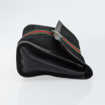 Gucci Sherry line pouch Canvas, BLACK, CANVAS, Clutche & pouche