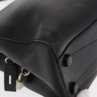 Prada Vintage Briefcase Leather, BLACK, LEATHER, Briefcase