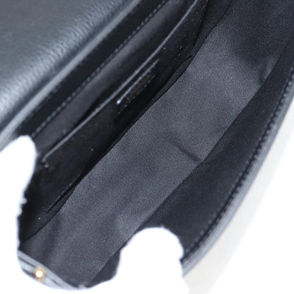 Versace Virtus Flap Messenger Bag Leather, BLACK, LEATHER, Crossbody bag