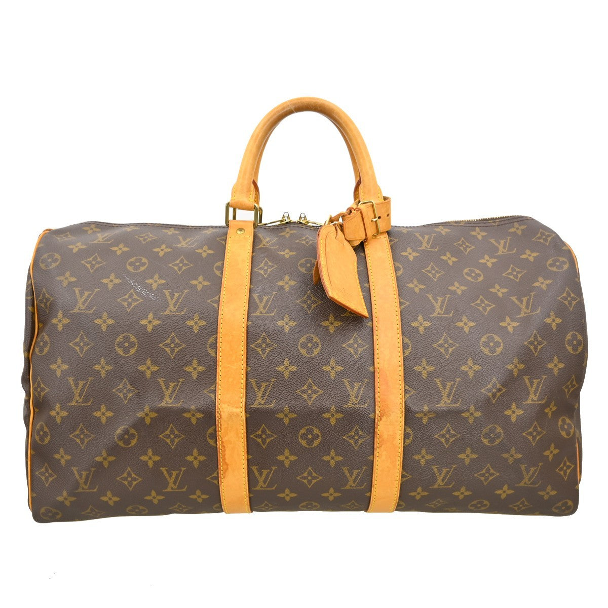 Louis Vuitton Keepall Bag Monogram Canvas, Brown, Canvas, Travel Bag