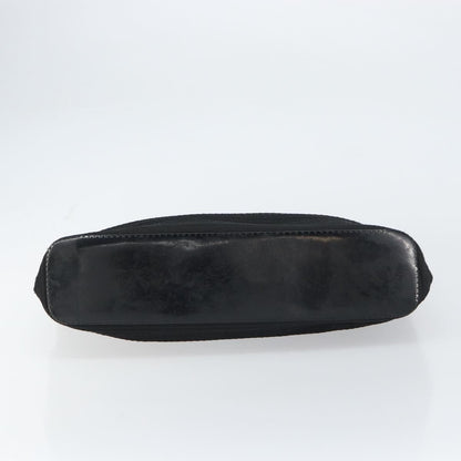 Gucci Vintage Bamboo Handle Bag Nylon, Black, Nylon, Tote Bag