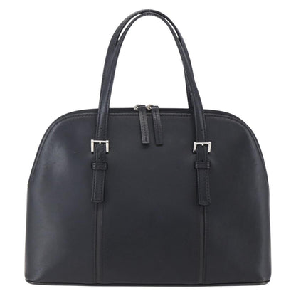 Burberry Vintage Handbag Leather, BLACK, LEATHER, Handbag