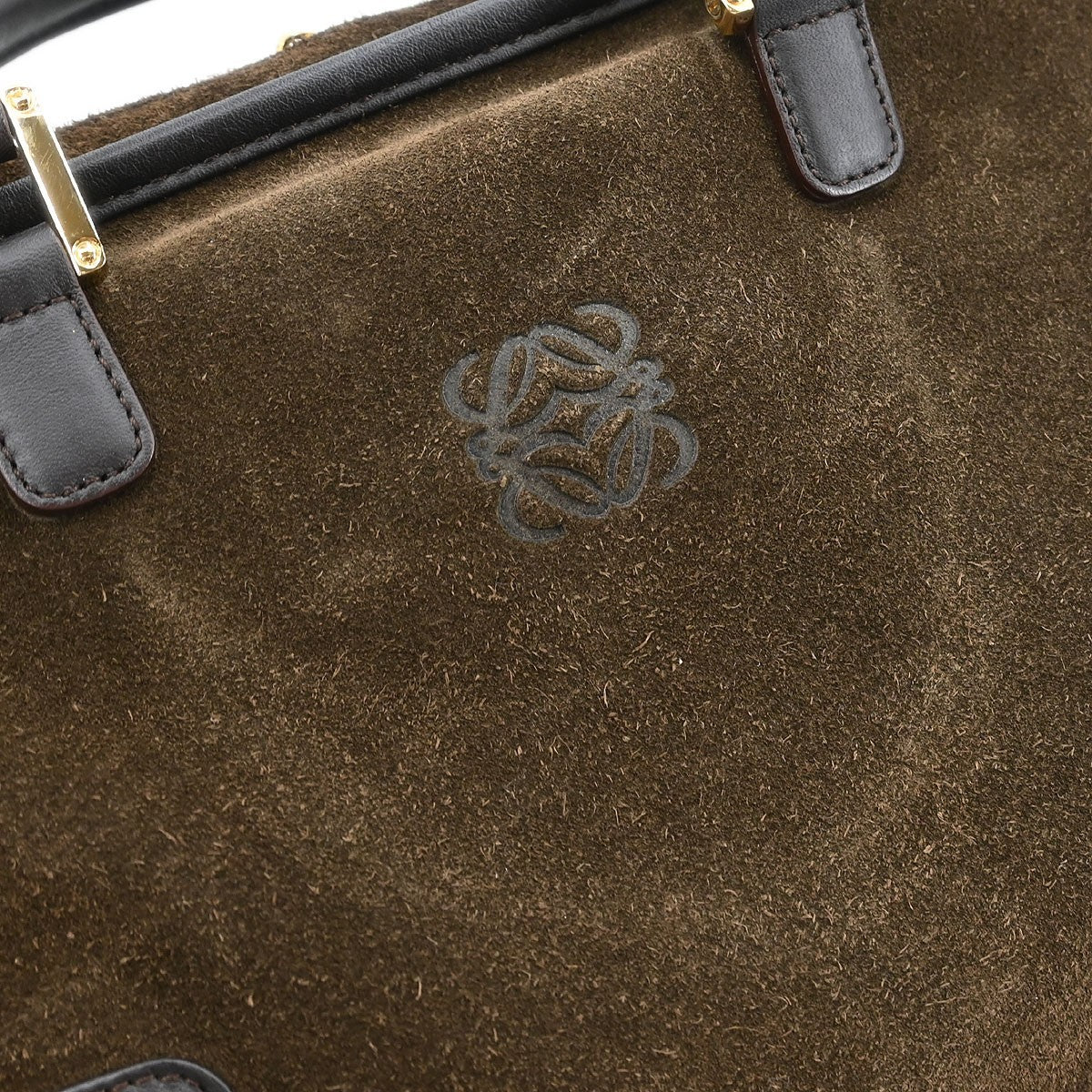 Loewe Amazona Bag Suede, BROWN, SUEDE, Handbag
