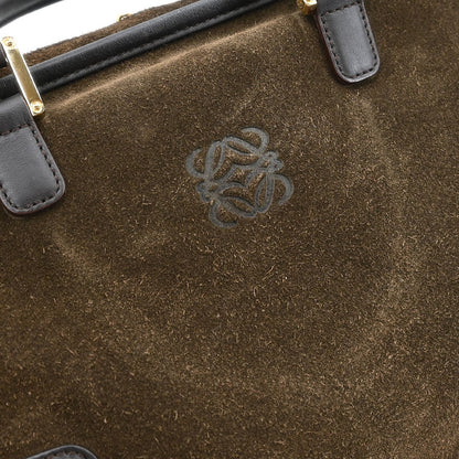 Loewe Amazona Bag Suede, BROWN, SUEDE, Handbag