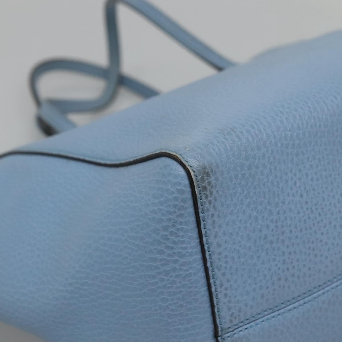 Gucci Swing Tote Leather, BLUE, LEATHER, Tote bag