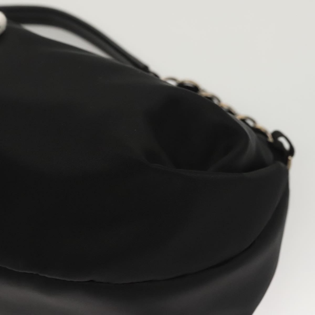 Salvatore Ferragamo Vala Shoulder Bag Nylon, BLACK, NYLON, Shoulder bag