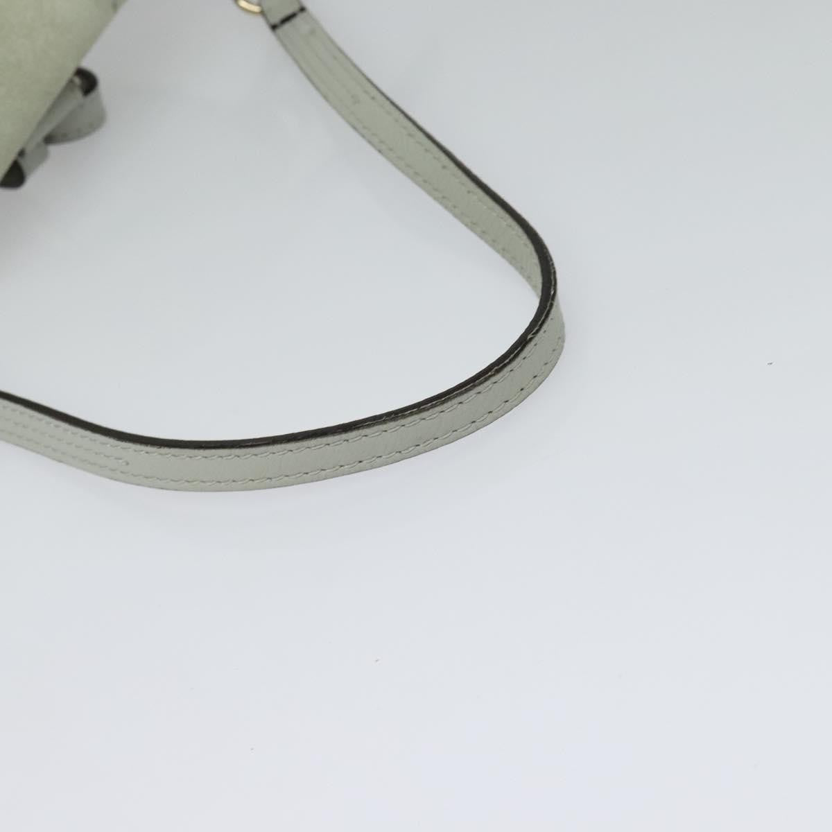 Chloe Faye Backpack Leather and Suede, BLUE, LEATHER, Backpack