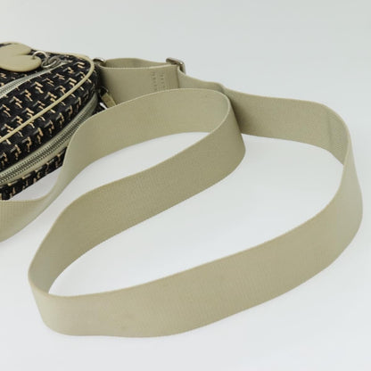 Chanel Vintage Clover Camera Bag Printed Canvas, BLACK, CANVAS, Crossbody bag