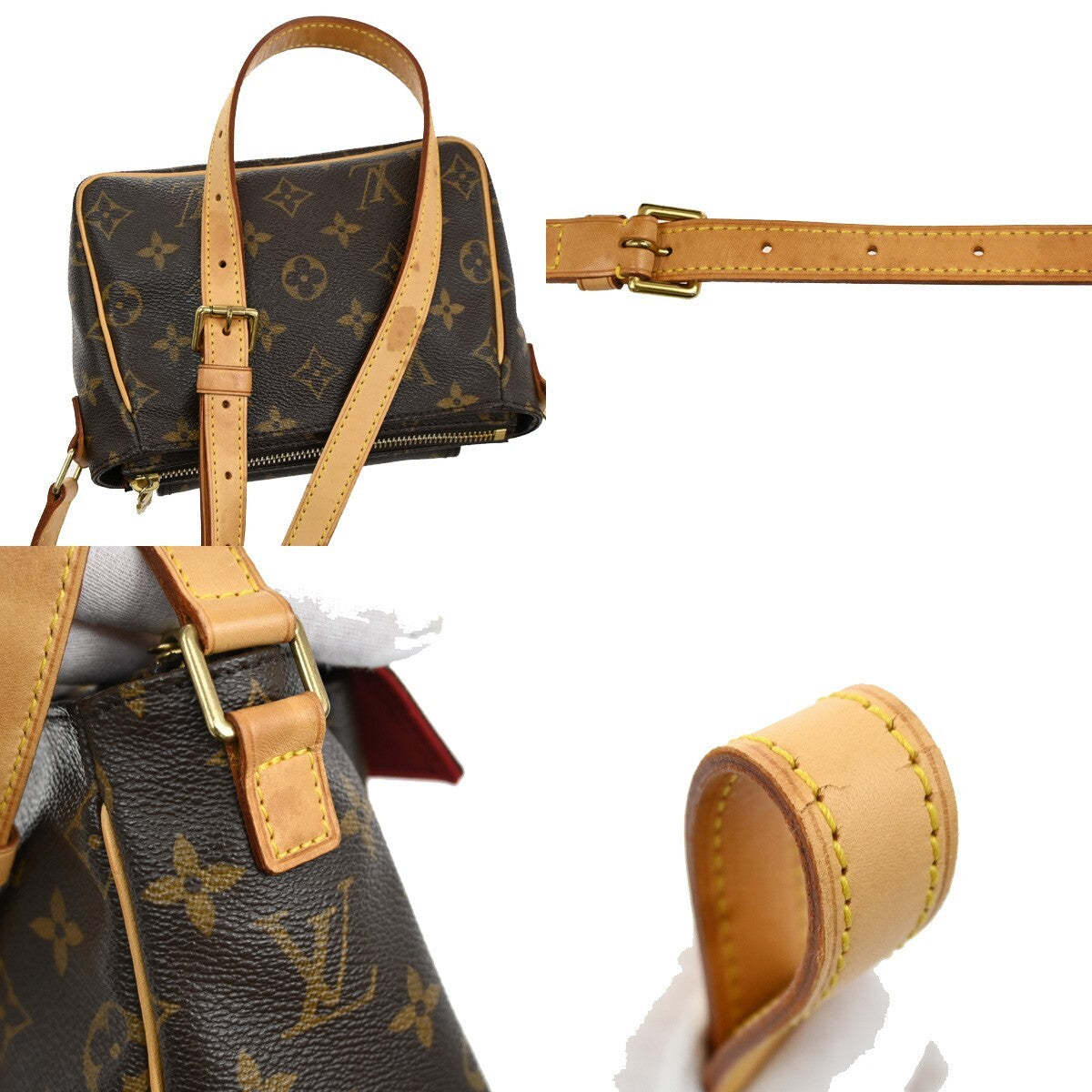 Louis Vuitton Viva Cite Handbag Monogram Canvas, BROWN, CANVAS, Shoulder bag