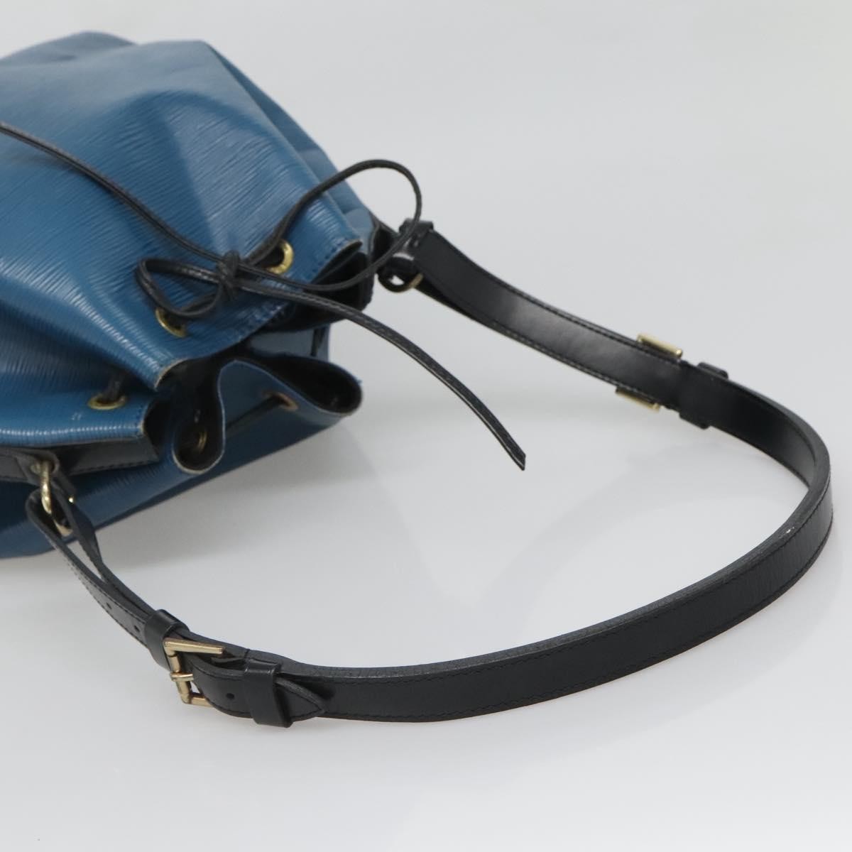 Louis Vuitton Petit Noe Handbag Epi Leather, BLUE, LEATHER, Handbag