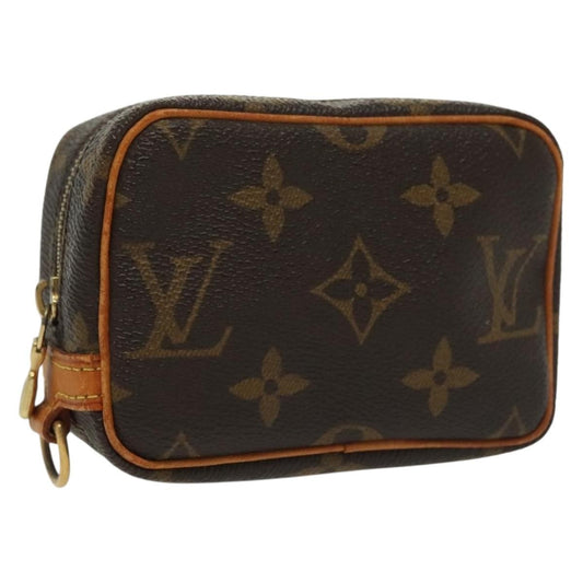Louis Vuitton Wapity Trousse Pouch Monogram Canvas, BROWN, CANVAS, Clutche & pouche
