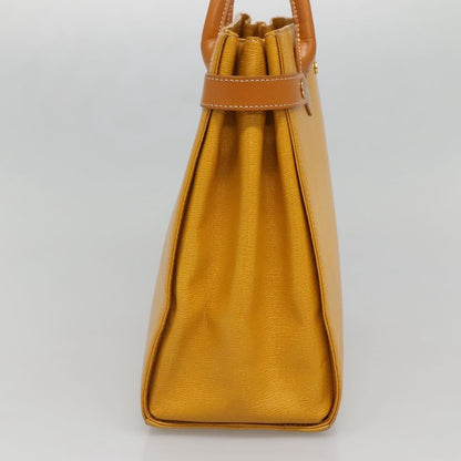 Burberry Vintage Handbag Leather, YELLOW, LEATHER, Handbag