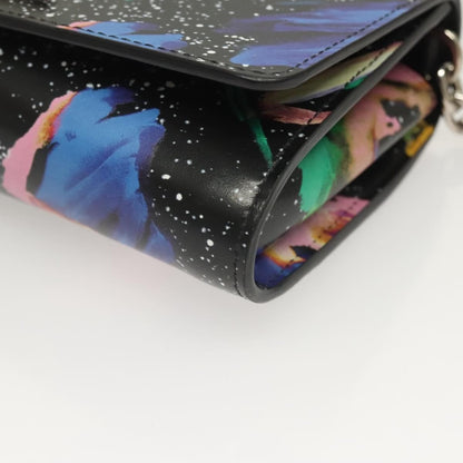 Louis Vuitton Twist Chain Wallet Limited Edition Printed Leather, BLACK, LEATHER, Clutche & pouche
