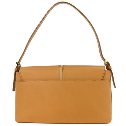 Burberry Vintage Shoulder Bag Leather, BEIGE, LEATHER, Shoulder bag