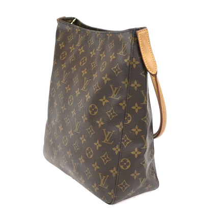 Louis Vuitton Looping Handbag Monogram Canvas, BROWN, CANVAS, Shoulder bag