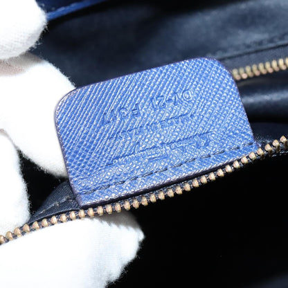 Salvatore Ferragamo Beky Tote Saffiano Leather, BLUE, LEATHER, Tote bag