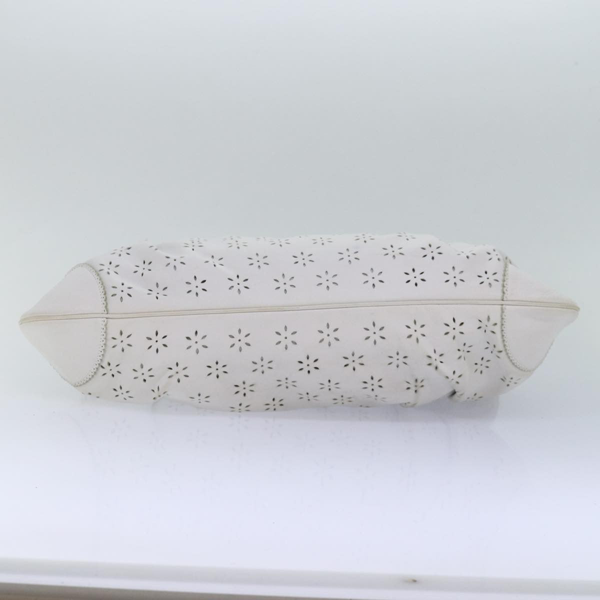 Salvatore Ferragamo Marisa Satchel Leather, WHITE, LEATHER, Handbag