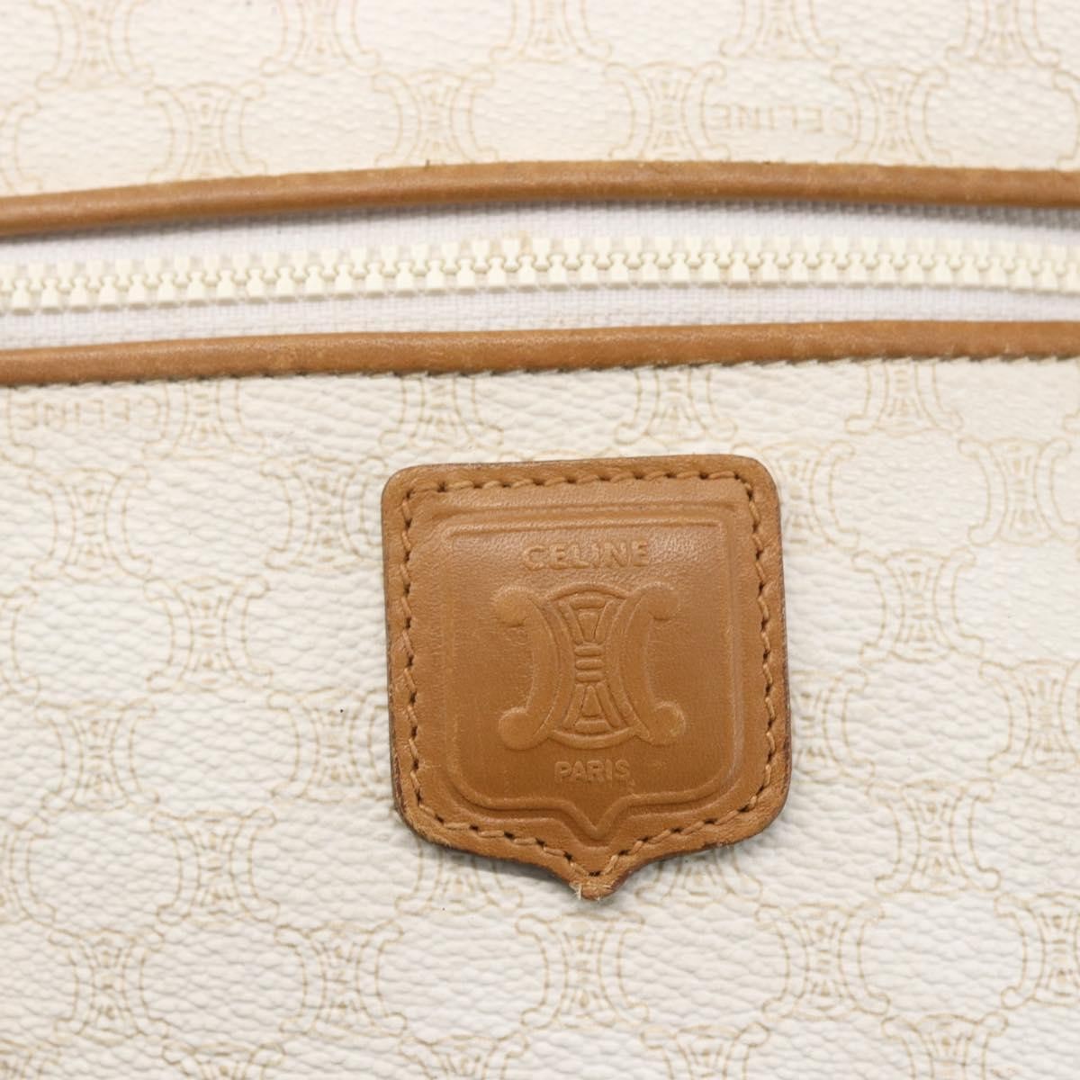 Celine Macadam Shoulder Bag PVC Leather, WHITE, PVC, Shoulder bag