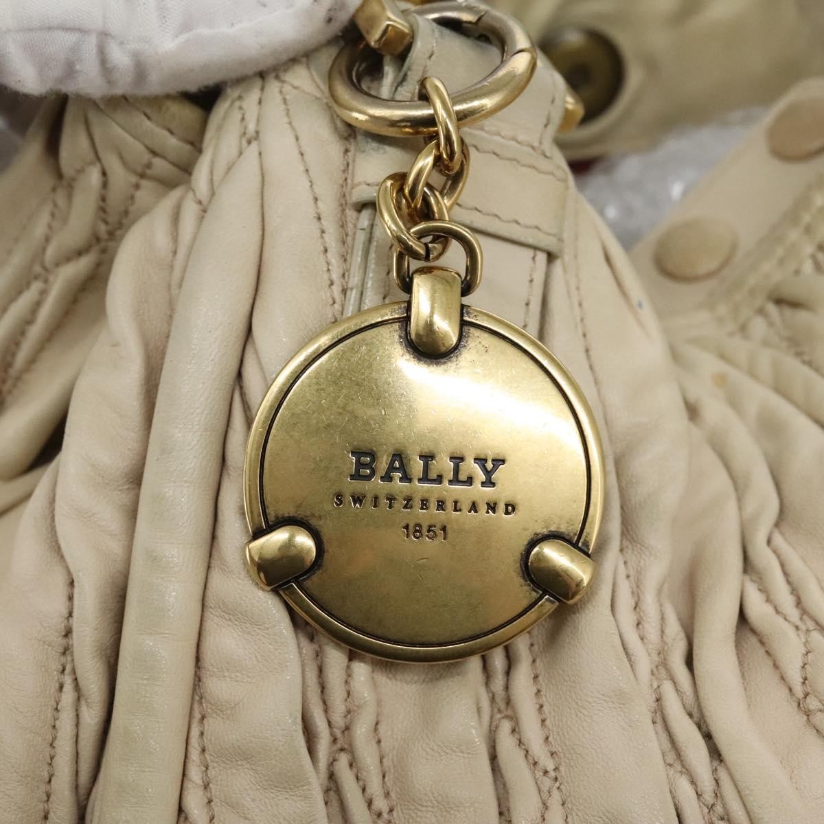 Bally Handbag Leather, BEIGE, LEATHER, Tote bag