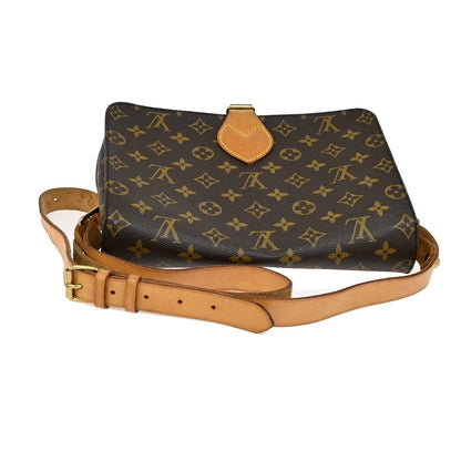 Louis Vuitton Cartouchiere Handbag Monogram Canvas, BROWN, LEATHER, Shoulder bag