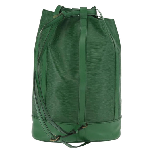 Louis Vuitton Randonnee Backpack Epi Leather, Green, Leather, Backpack