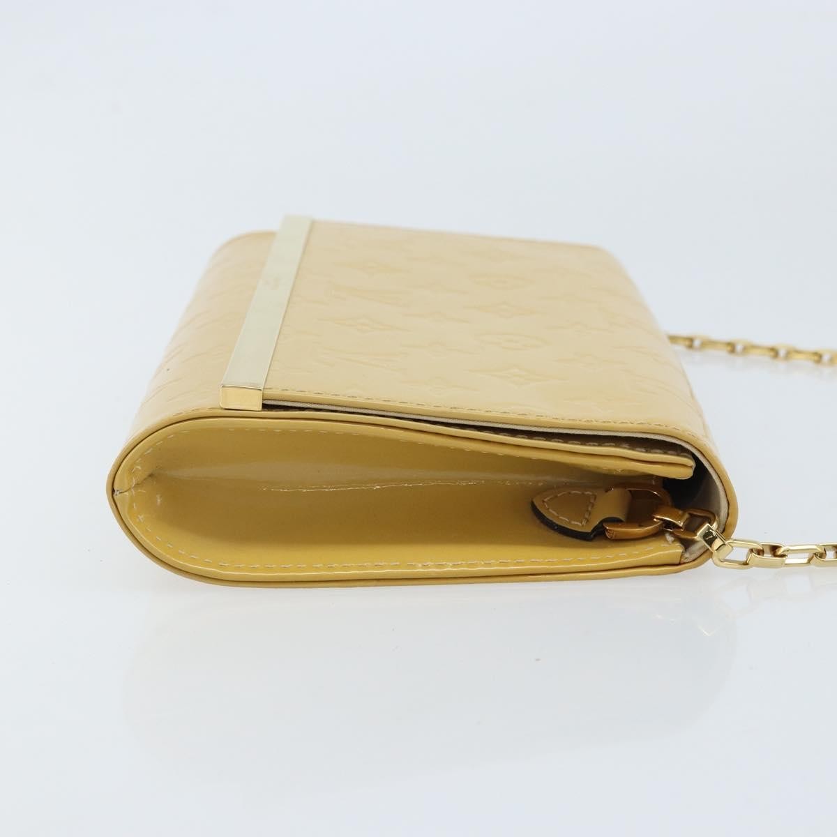 Louis Vuitton Ana Bag Monogram Vernis, YELLOW, PATENT_LEATHER, Clutche & pouche