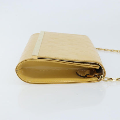 Louis Vuitton Ana Bag Monogram Vernis, YELLOW, PATENT_LEATHER, Clutche & pouche