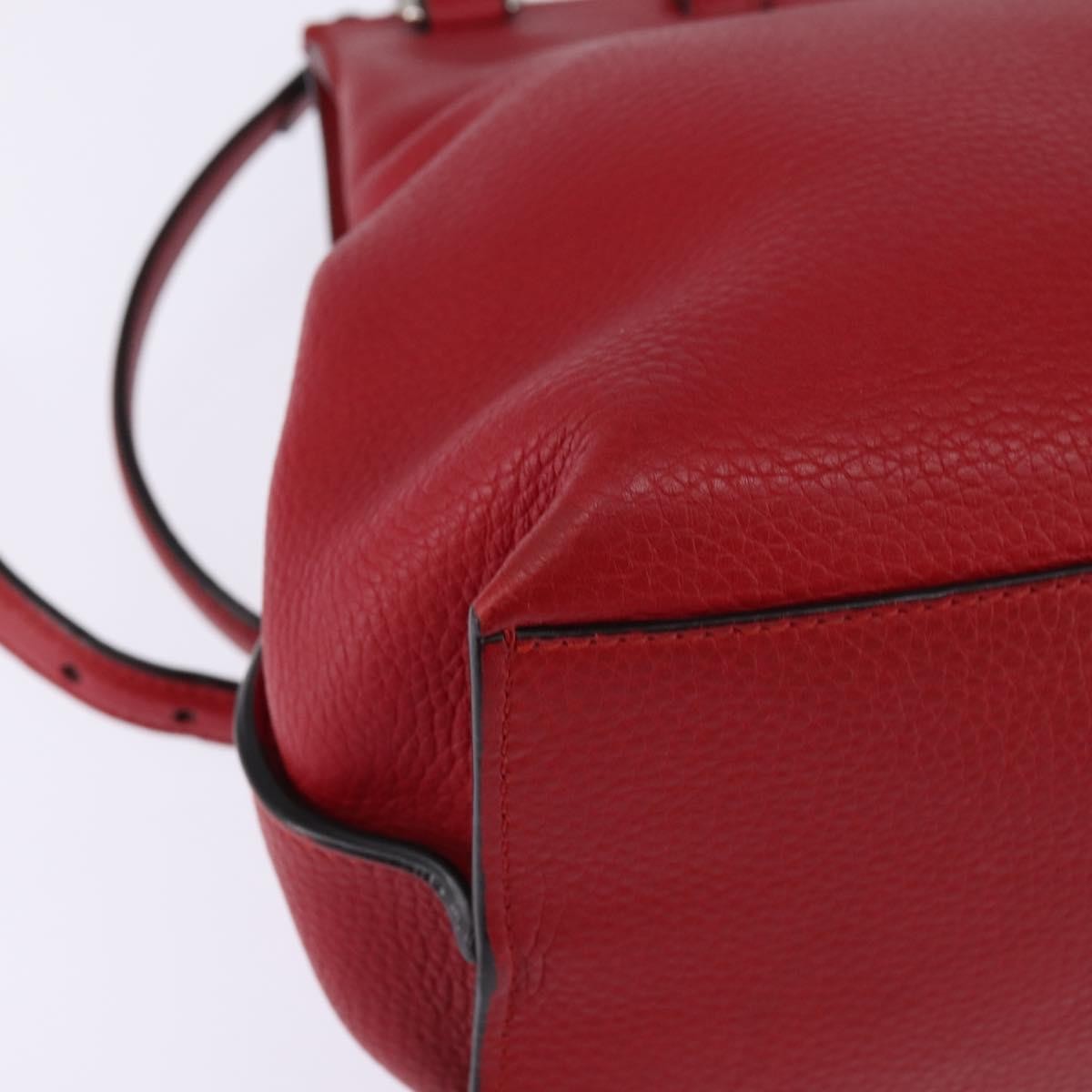 Gucci Bamboo Daily Top Handle Bag Leather, RED, LEATHER, Handbag
