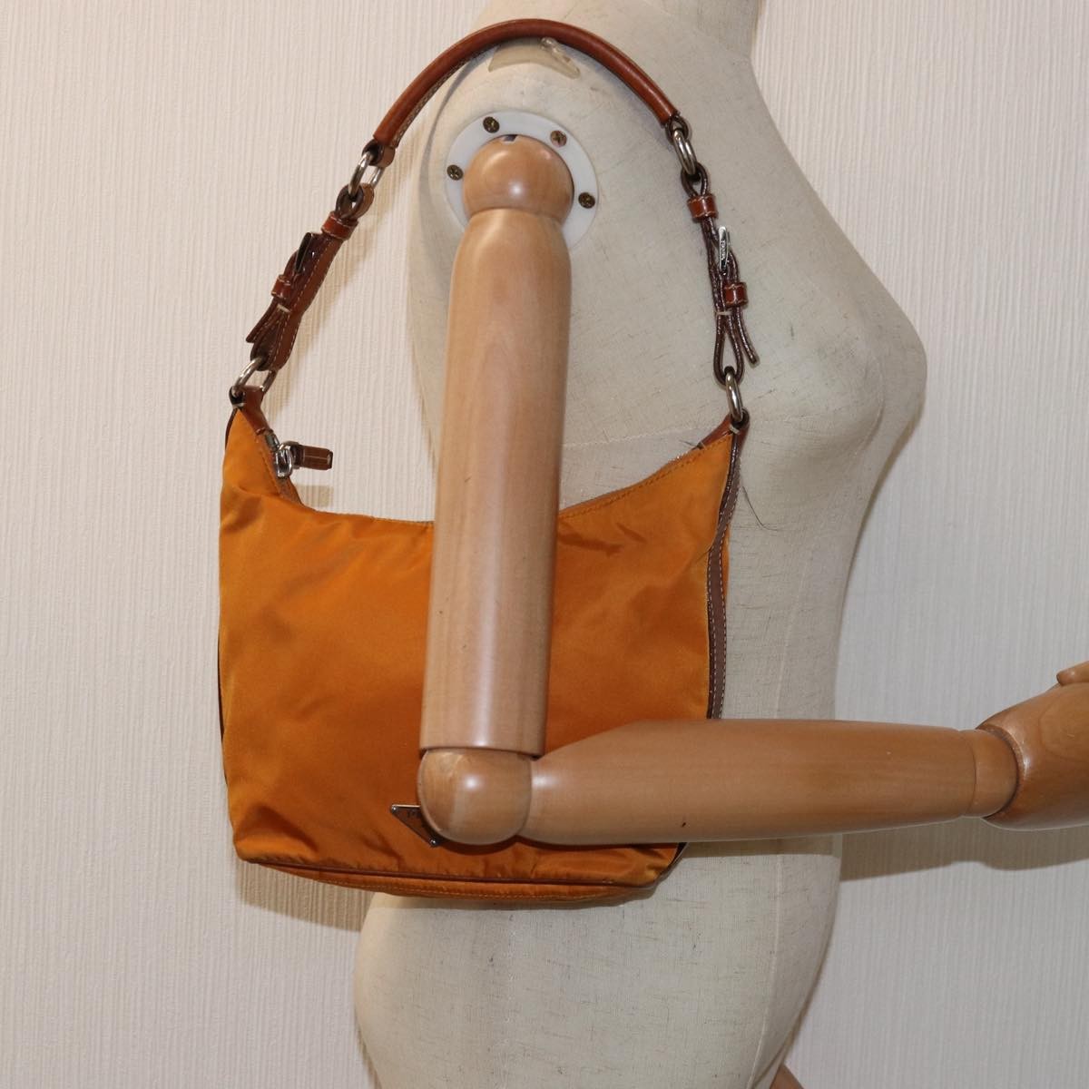 Prada Vintage Shoulder Bag Tessuto, ORANGE, NYLON, Shoulder bag