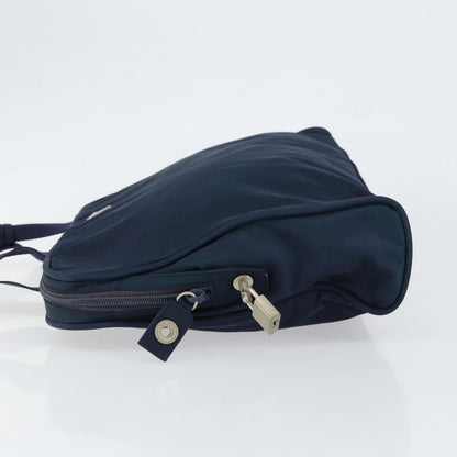 Prada Zip Around Tote Tessuto, Navy, Nylon, Handbag