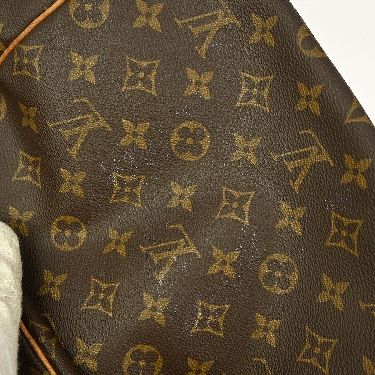 Louis Vuitton Keepall Bag Monogram Canvas, BROWN, CANVAS, Travel bag