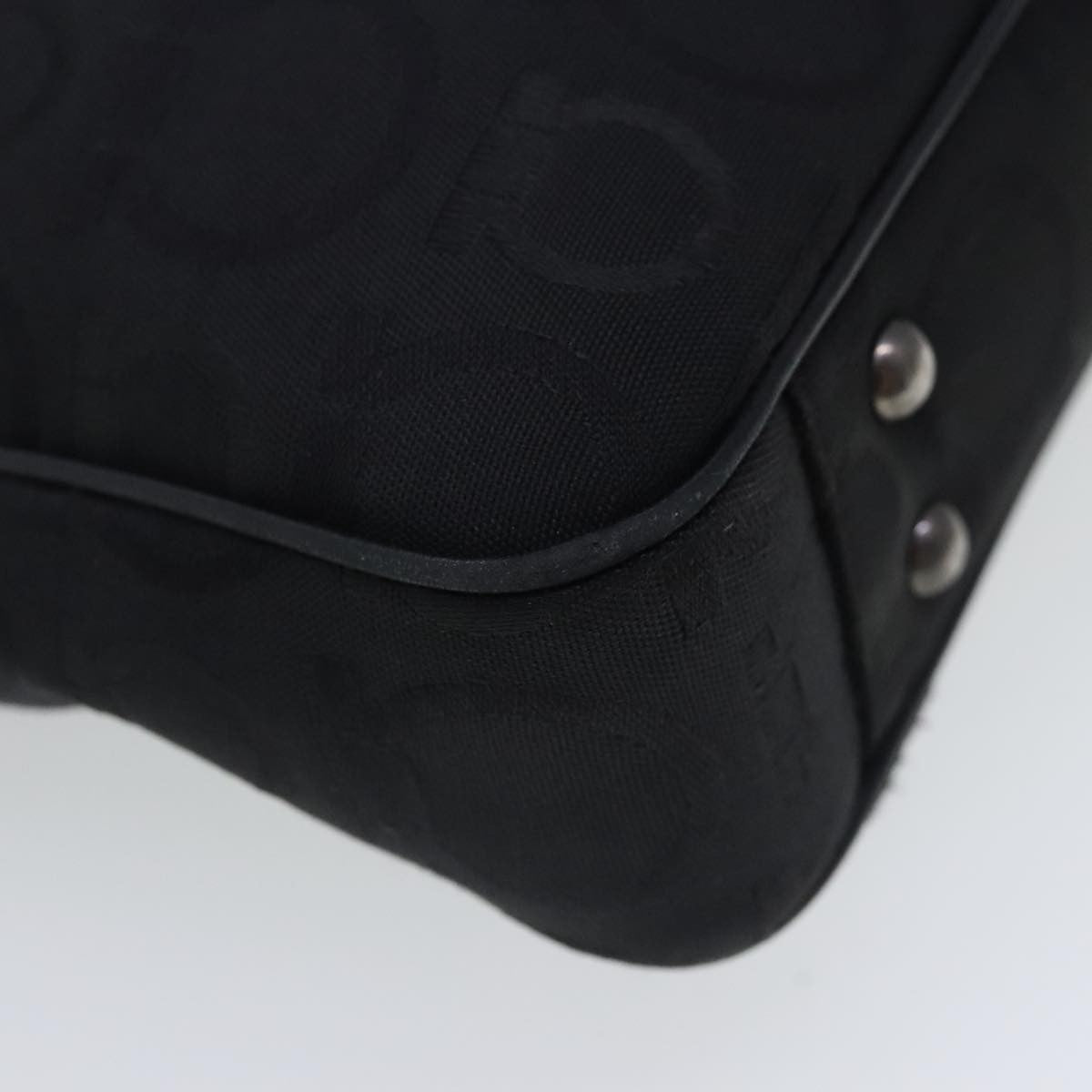 Salvatore Ferragamo Gancini Tote Gancini Canvas, BLACK, CANVAS, Tote bag