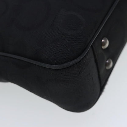 Salvatore Ferragamo Gancini Tote Gancini Canvas, BLACK, CANVAS, Tote bag