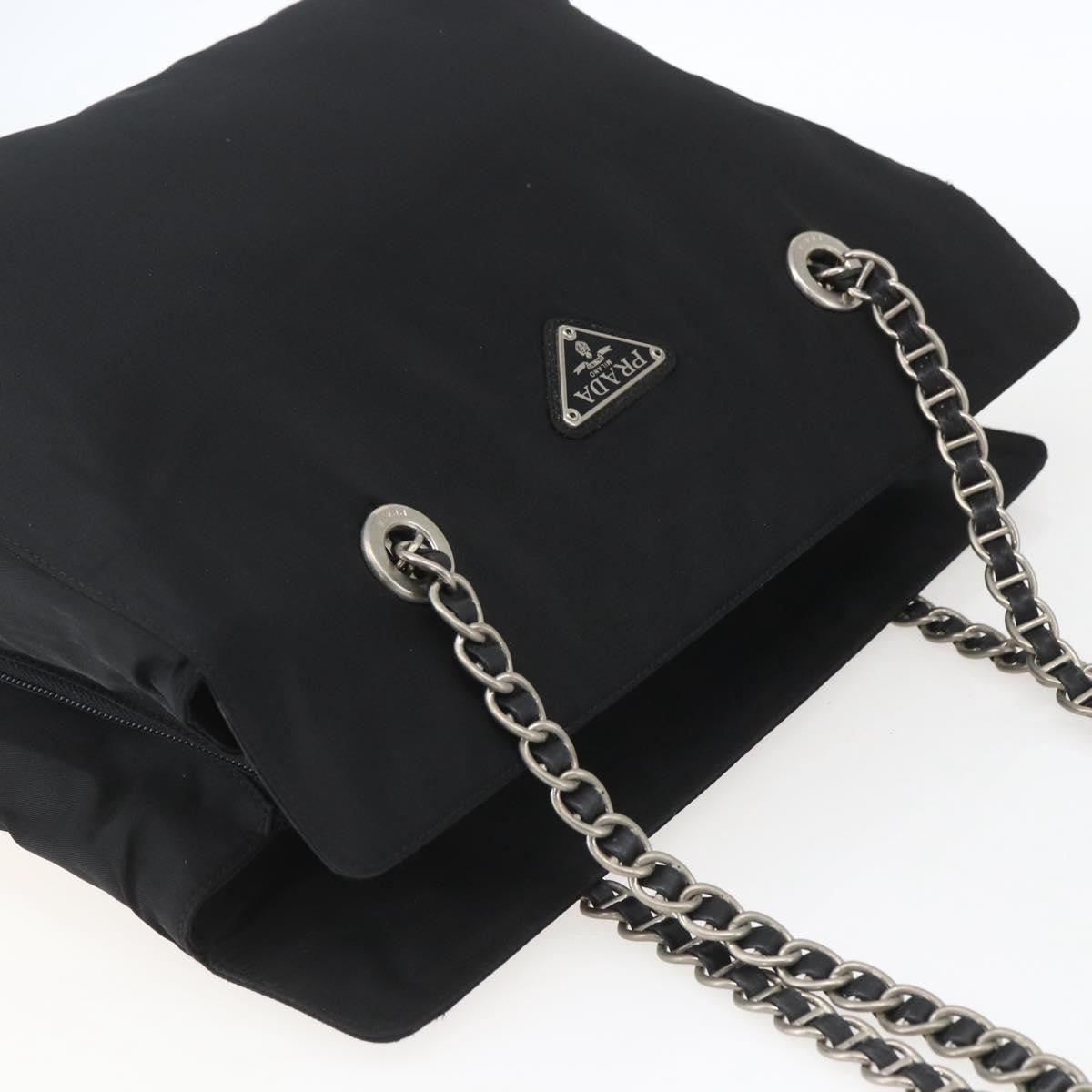 Prada Vintage Shoulder Bag Tessuto, BLACK, NYLON, Shoulder bag