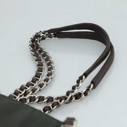 Prada Vintage Chain Tote Tessuto, KHAKI, NYLON, Tote bag