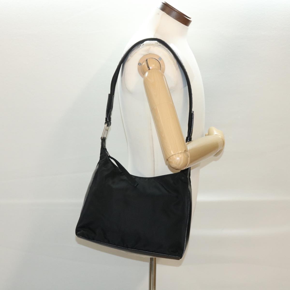 Prada Vintage Shoulder Bag Tessuto, BLACK, NYLON, Shoulder bag