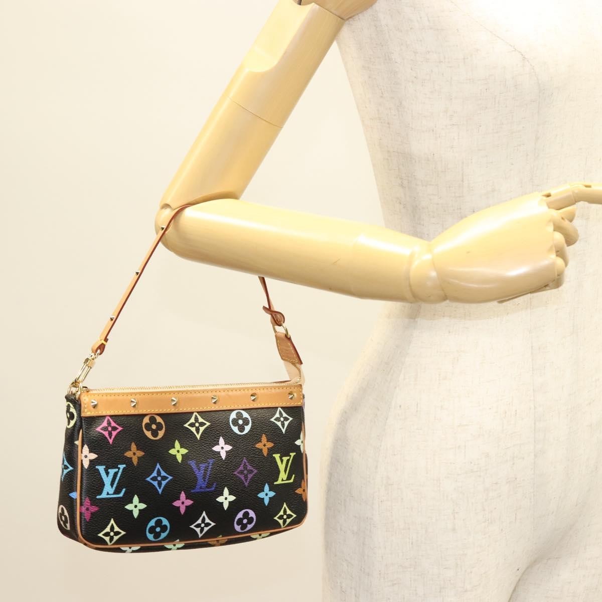 Louis Vuitton Pochette Accessoires Monogram Multicolor, MULTICOLOUR, CANVAS, Clutche & pouche