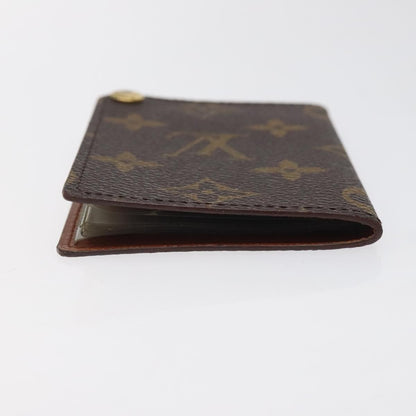 Louis Vuitton Porte Cartes Pression Card Case Monogram Canvas, BROWN, CANVAS, Card Holders