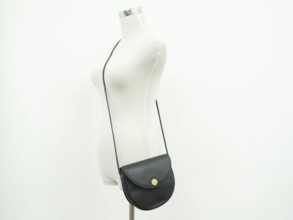 Christian Dior Vintage Shoulder Bag Leather, Black, Leather, Shoulder Bag
