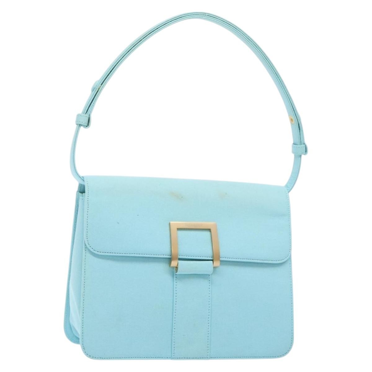 Saint Laurent Vintage Shoulder Bag Canvas, BLUE, CANVAS, Shoulder bag