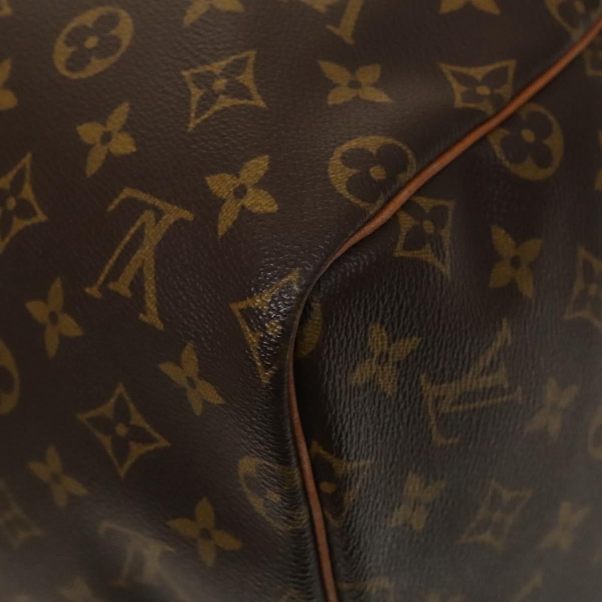 Louis Vuitton Keepall Bag Monogram Canvas, BROWN, CANVAS, Travel bag