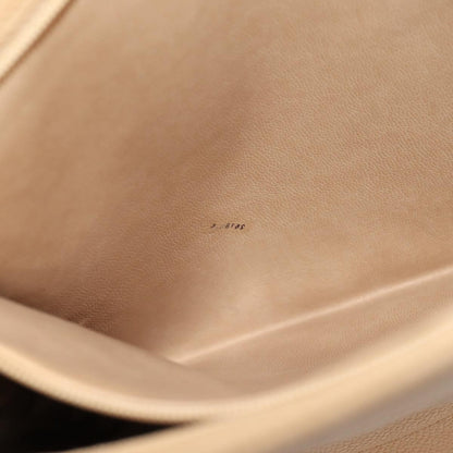 Chanel Coco Mark Leather, BEIGE, LEATHER, Handbag