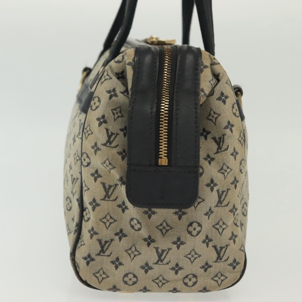 Louis Vuitton Josephine Handbag Mini Lin, BLUE, CANVAS, Handbag
