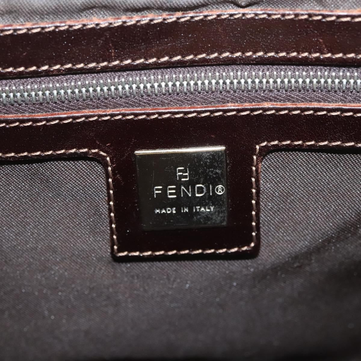 Fendi Mamma Baguette Shoulder Bag Canvas, BEIGE, CANVAS, Shoulder bag