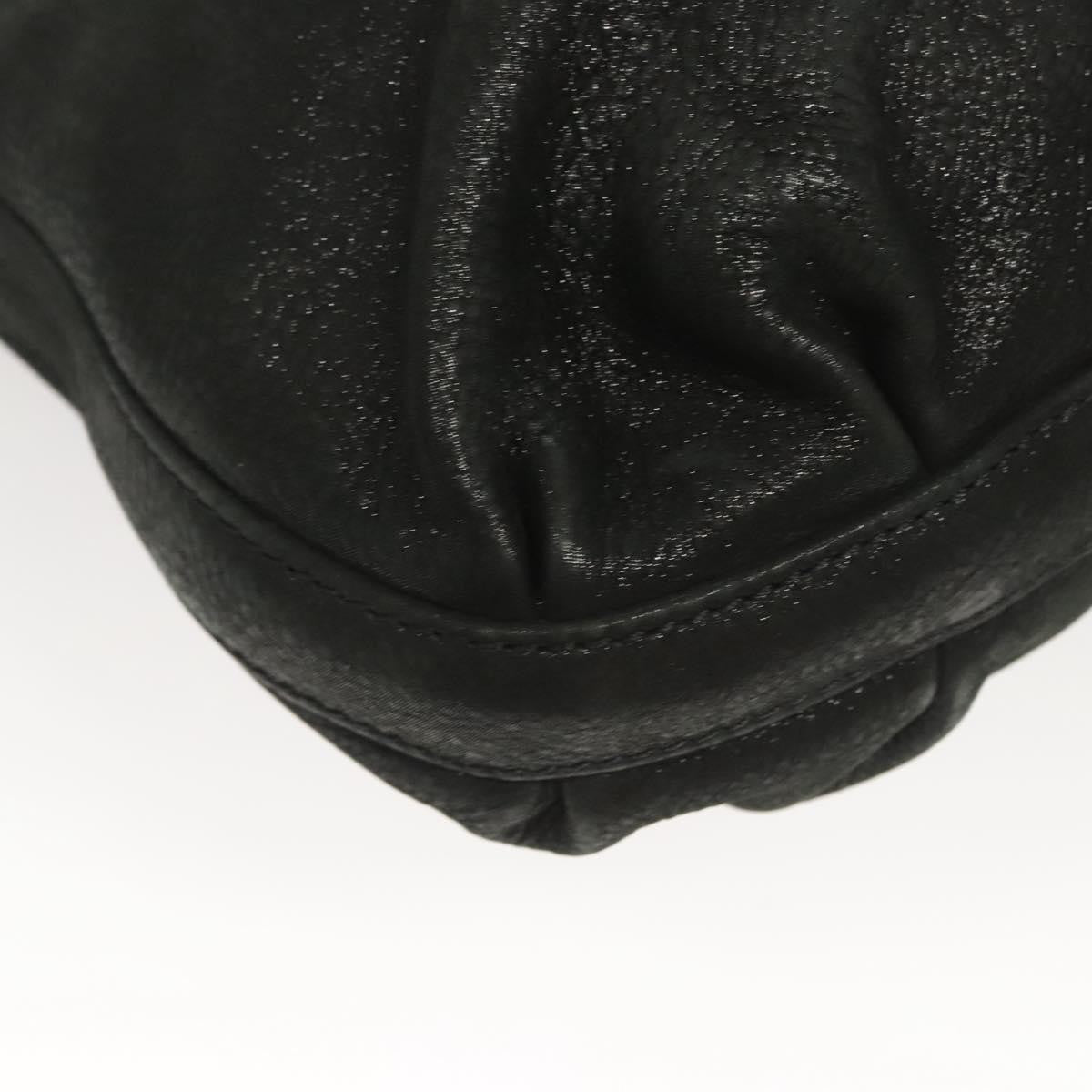 Fendi Vintage Convertible Tote Leather, BLACK, LEATHER, Tote bag