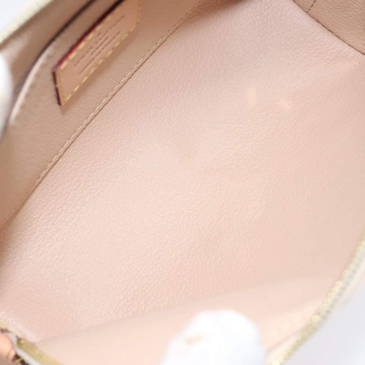 Louis Vuitton Cosmetic Pouch Damier, WHITE, CANVAS, Toiletry Case